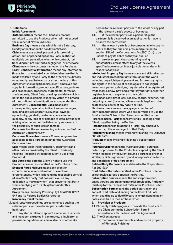 Phriendly Phishing Eula Feb 2025 Page 1