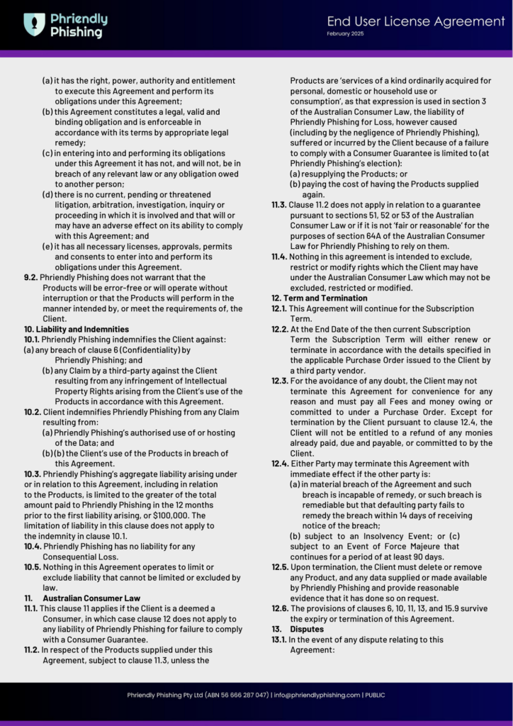 Phriendly Phishing Eula Feb 2025 Page 4