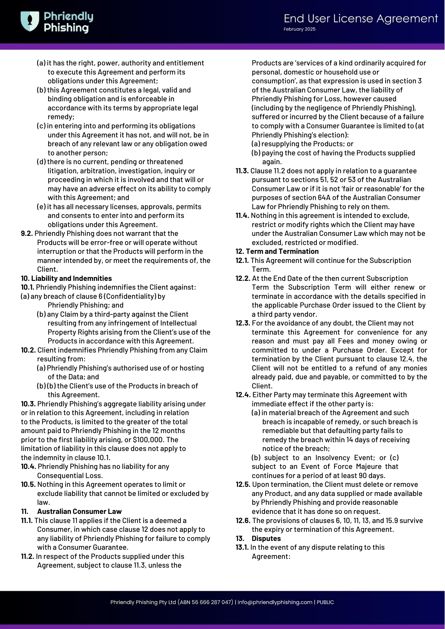 Phriendly Phishing Eula Feb 2025 Page 4