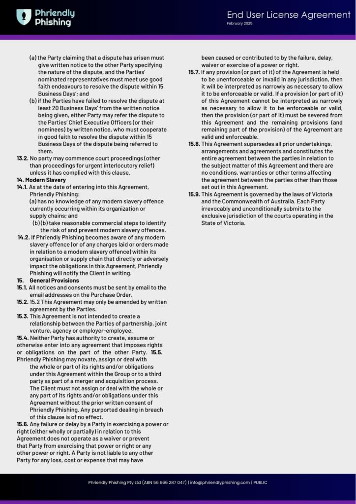 Phriendly Phishing Eula Feb 2025 Page 5